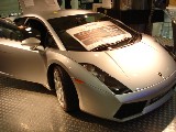 The newest Lamborghini, at Gatwick Airport