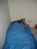 Ben likes his bed...