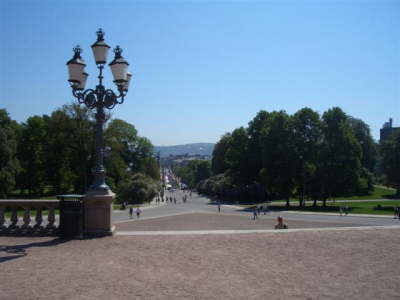 Palace view on the city