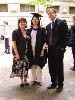 Proud parents and Kate