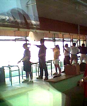 Fred at MRF shooting, Fontainebleau 2001