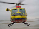 frontvieuw from his "tweety" helicopter