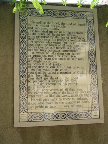 Text at Church of St John the Baptist