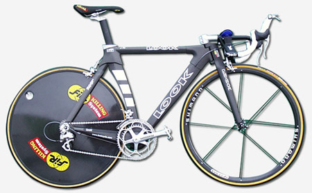 La bicicletta realizzata dalla Look per le cronometro
