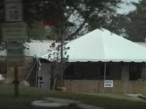 Front of Scary Haunted House
