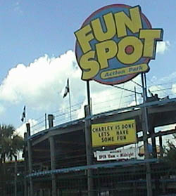 Fun spot sign saying something about charlie
