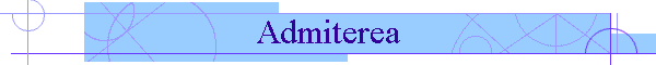 Admiterea
