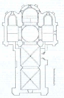 planta de la Iglesia de Santa Eufemia de Cozuelos