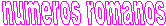 numeros romanos