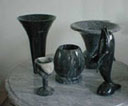 Black Marble Vases