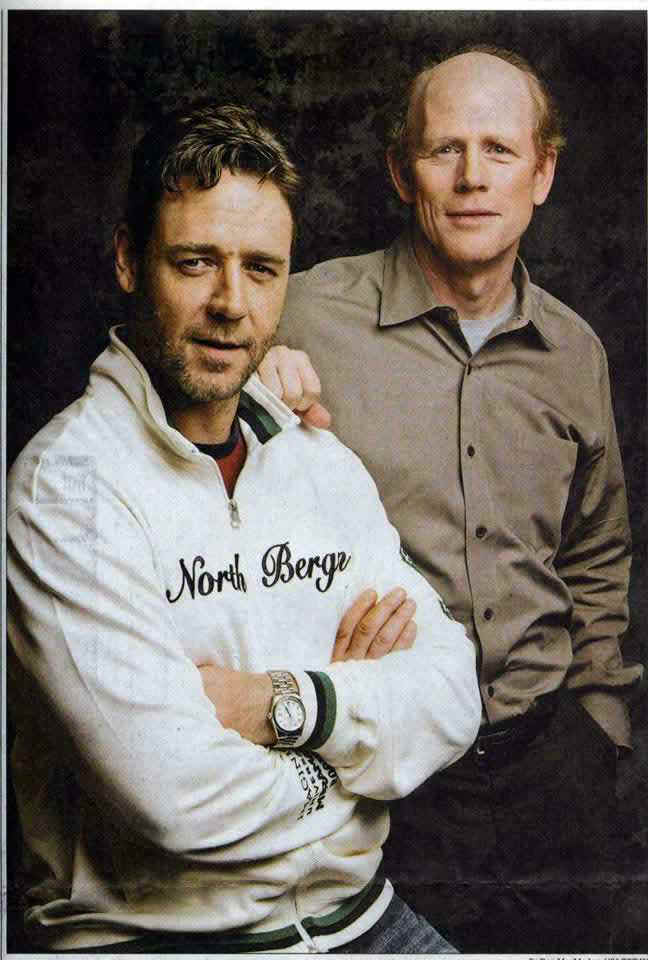 Russell Crowe and Ron Howard at the USA today, May 25 2005)
