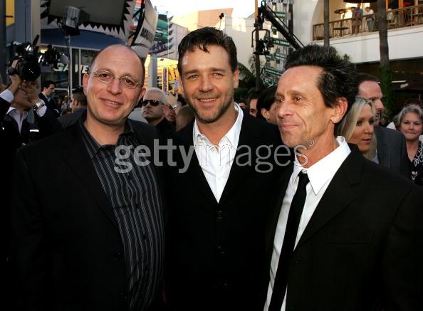 Akiva Goldman, Russell Crowe and Brian Grazer at the CM Premiere in L.A