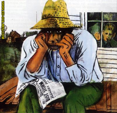 Campesino estadounidense durante la gran depresi�n (Farmer during the Great Depression)