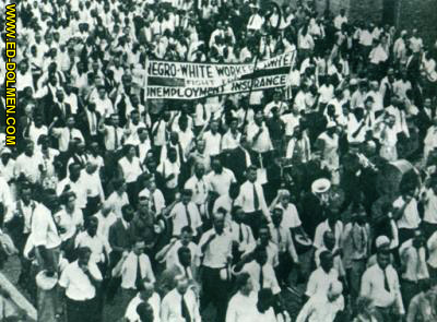 Manifestaci�n de desempleados en Chicago en 1929 (Unemploymen's manifestation in Chicago, 1929)