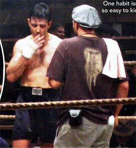 Smoking in the set (Fumando en el set de filmaci�n)