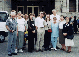 Outside the North American College before the opening Mass...
