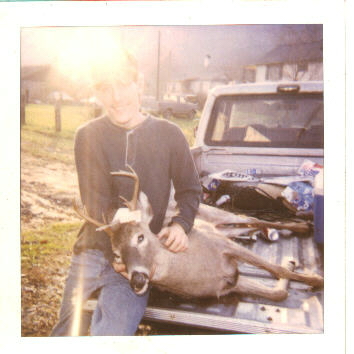 This is my friend Chris, this was a first time buck...Nice 9 pointer!!