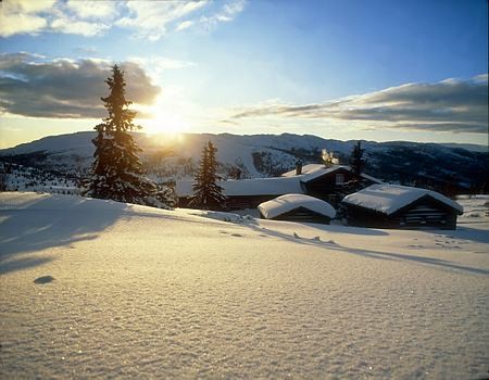 Berget in winter