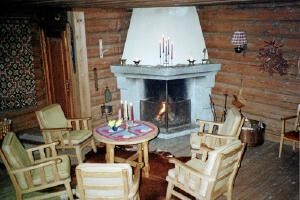 Part of the sitting room at Berget