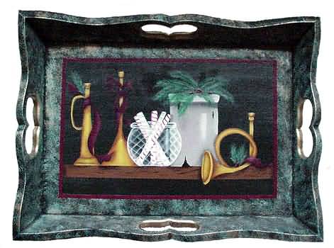 Tole painting: tray