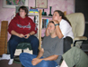 L-R: Liz, Christian, and Aimee experience the joy of Bo~bobo.