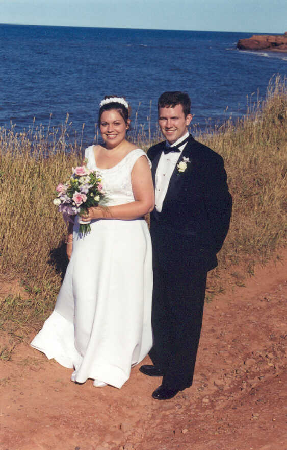 Bride & Groom on Cliff