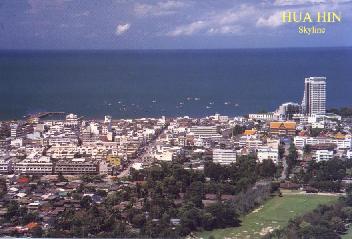 Hua Hin view from the Scenic Point up in the mountains
