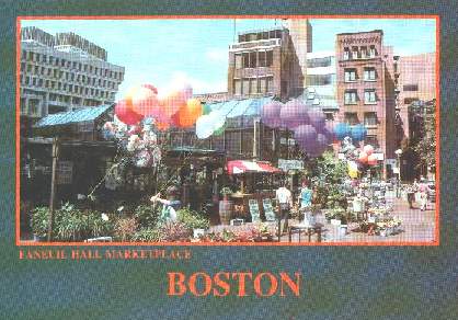 Boston in Massachussets, part of New English in the North East of the USA