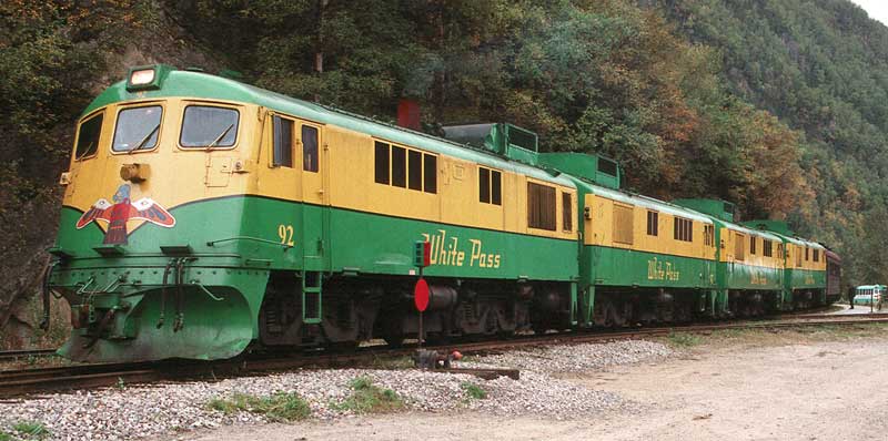 4 White Pass Railway locomotives