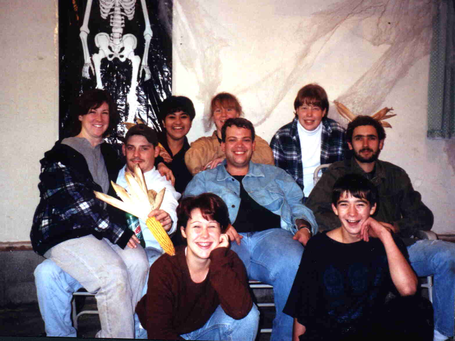 The whole gang at Halloween 98