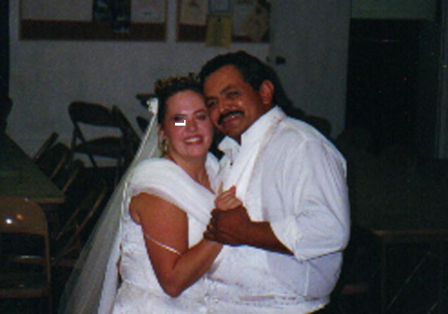 Art and Leotta at thier wedding
