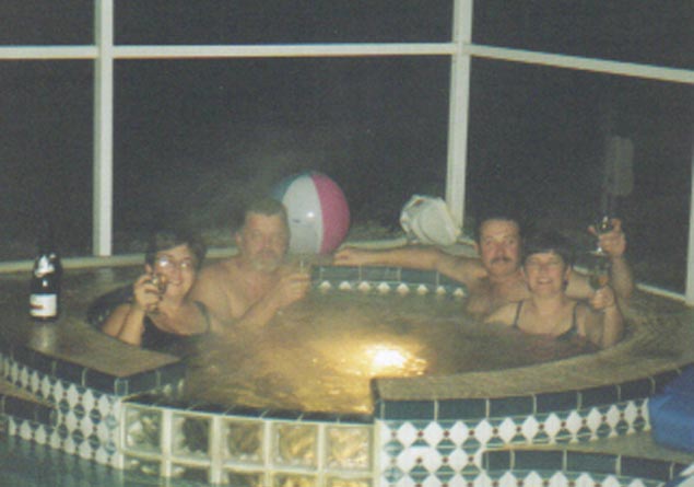 Mary, Terry, Marv and Julie, some of my relatives at christmas!
