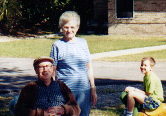 my grandparents at christmas in Florida