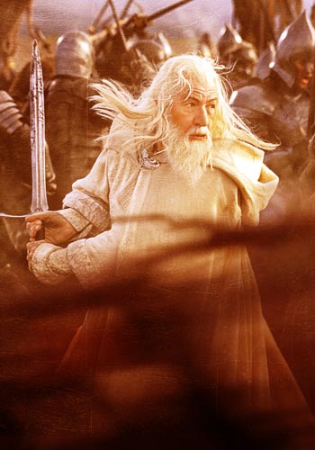Gandalf the White. Production photo.
