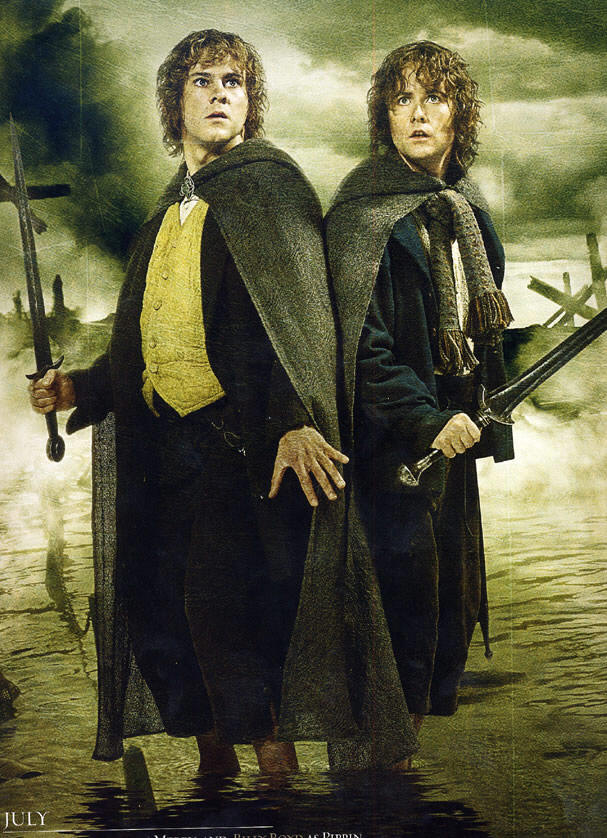 Merry and Pippin. Calendar photo.