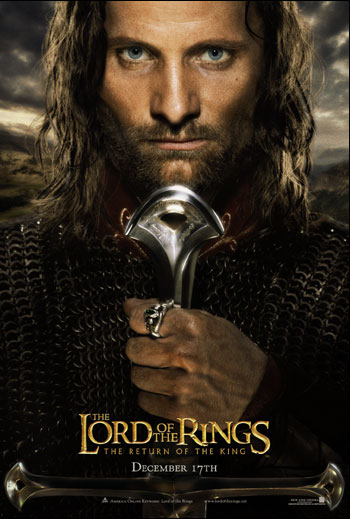 ROTK Aragorn Teaser Poster, from www.lordoftherings.net
