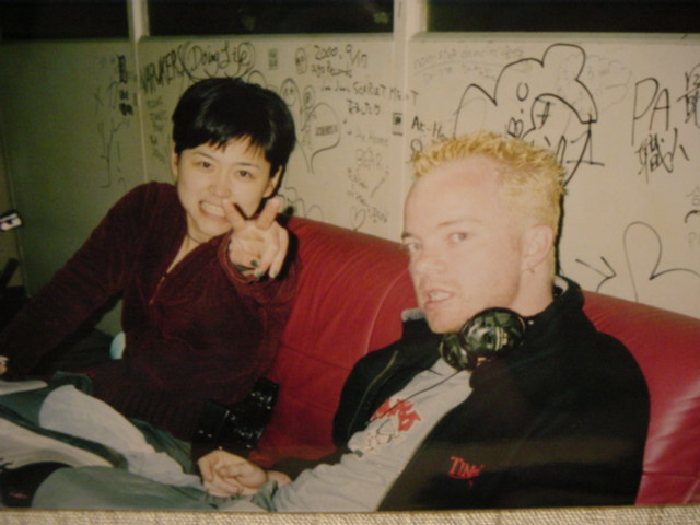 just before our band Kappa Mullet and the Big Bust went on stage in Himeji - looking tense and aggresive - the gig was a complete disaster
