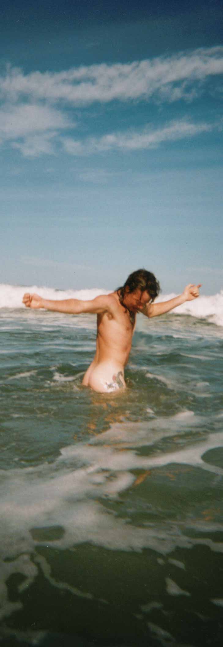 skinny dipping with friends near Melbourne - sun, sea, me and my naga
