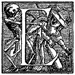 Hans Holbein, Alphabet of Death - E