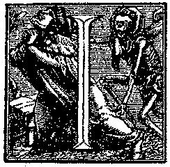 Hans Holbein, Alphabet of Death - I