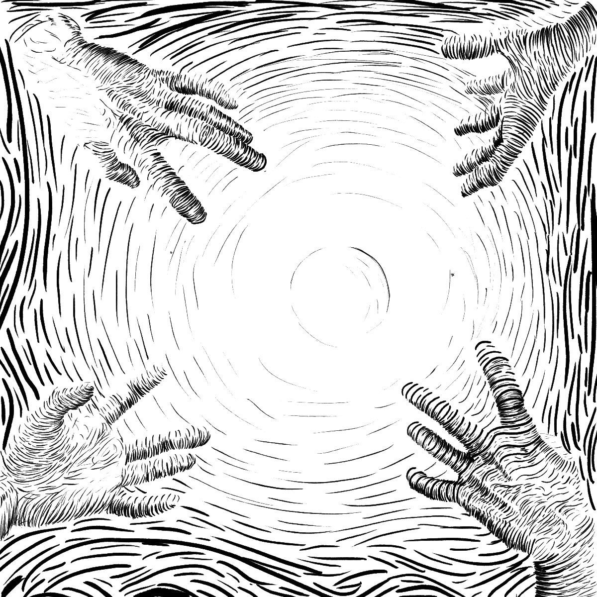 line hands