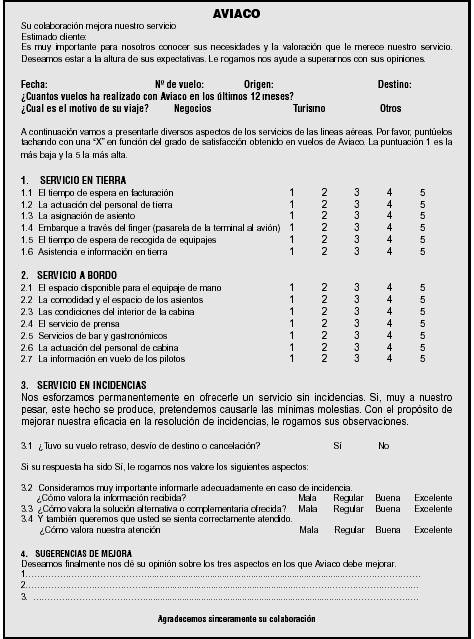 ENCUESTA CALIDAD SERVICIO encuesta calidad servicio: