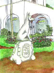 Cocoyoc (Coyote) Statue\