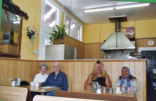 Four midday customers
