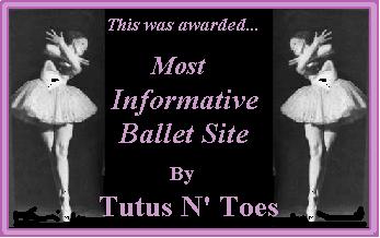 My award from Tutus and Toes :)