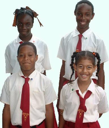 Students from Roseau SDA Primary