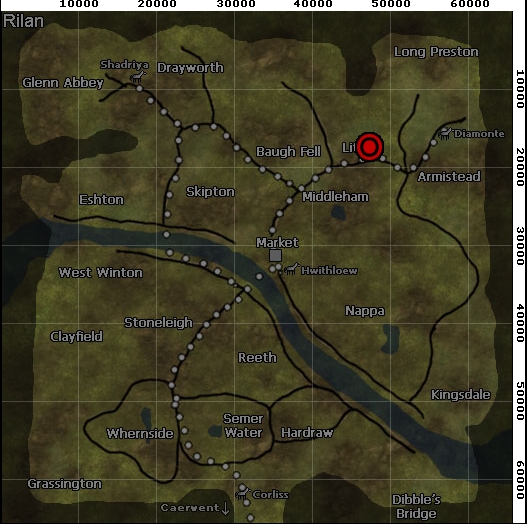 Map to guild house