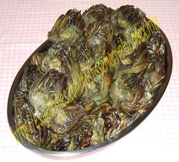 Alcachofas al horno con ajo y perejil.