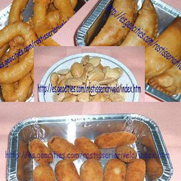 Croquetas, empanadillas de at&uacute;n, calamares a la romana y almendra frita salada