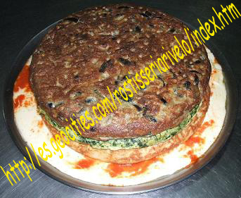 Pastel de tortillas tres sabores